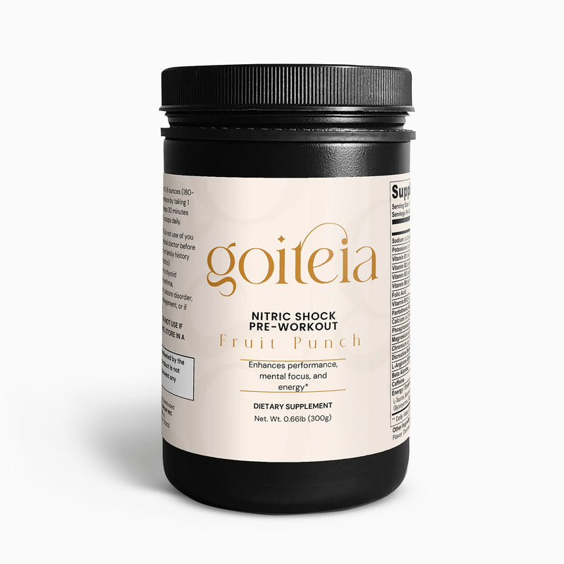 Goiteia Nitric Shock Pre-Workout Powder (Fruit Punch) 10.6 Oz (300g)