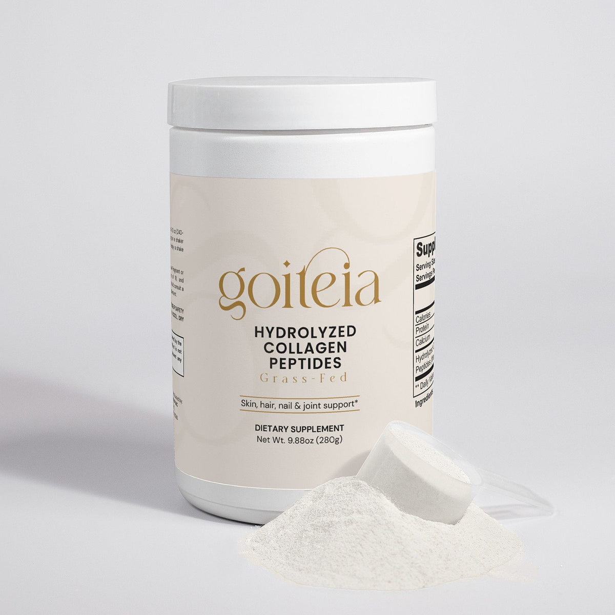 Goiteia Grass-Fed Hydrolyzed Collagen Peptides  9.88 Oz (280g)