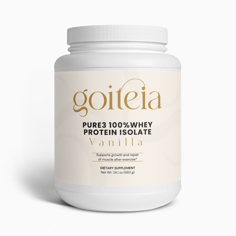 Goiteia Pure3 100% Whey Protein Isolate (Vanilla) 24.1oz (683g)