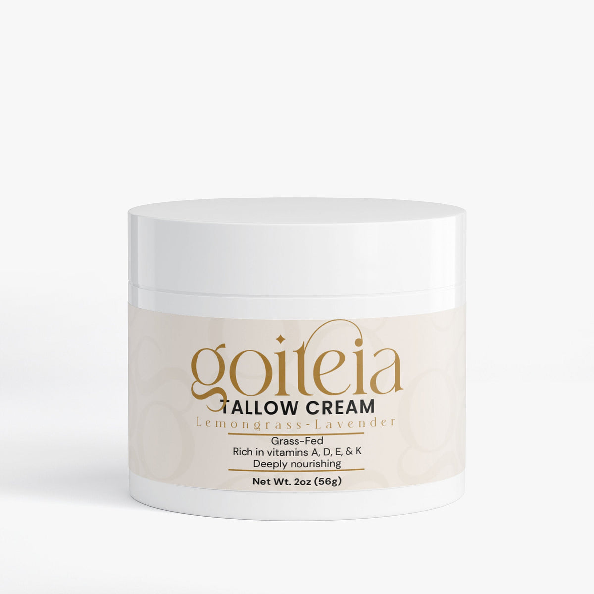 Goiteia Tallow Cream Lemongrass & Lavender 2 oz (56g)