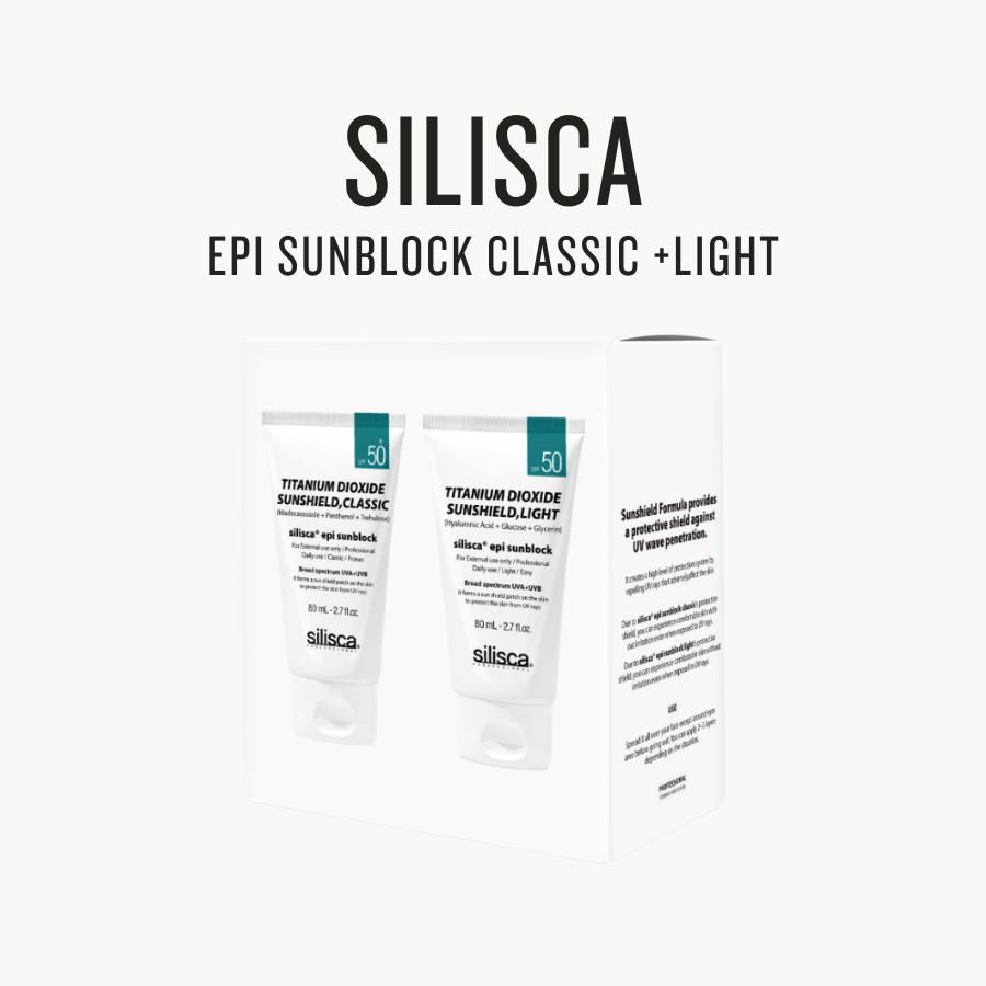 [ Silisca ]  EPI Sunblock Classic 80ML + Light 80ML