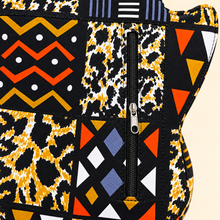 Ashiraf Africa-Shaped Backpack – Black & Gold African Print Unisex Bag