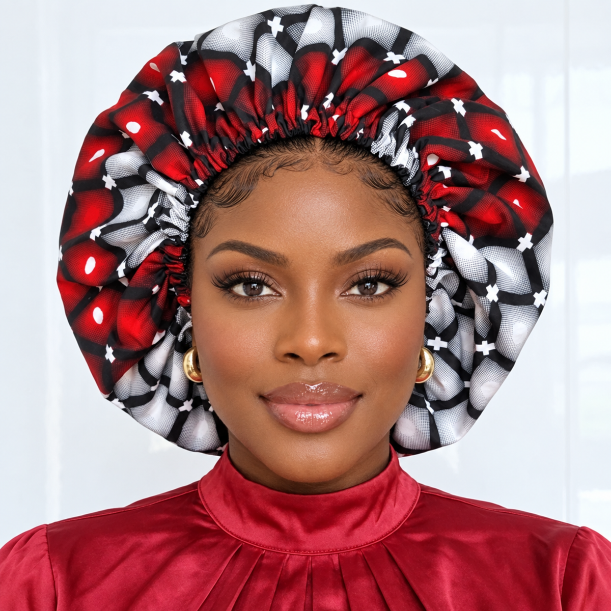 Duma Mbili Large Silk Lined Bonnet